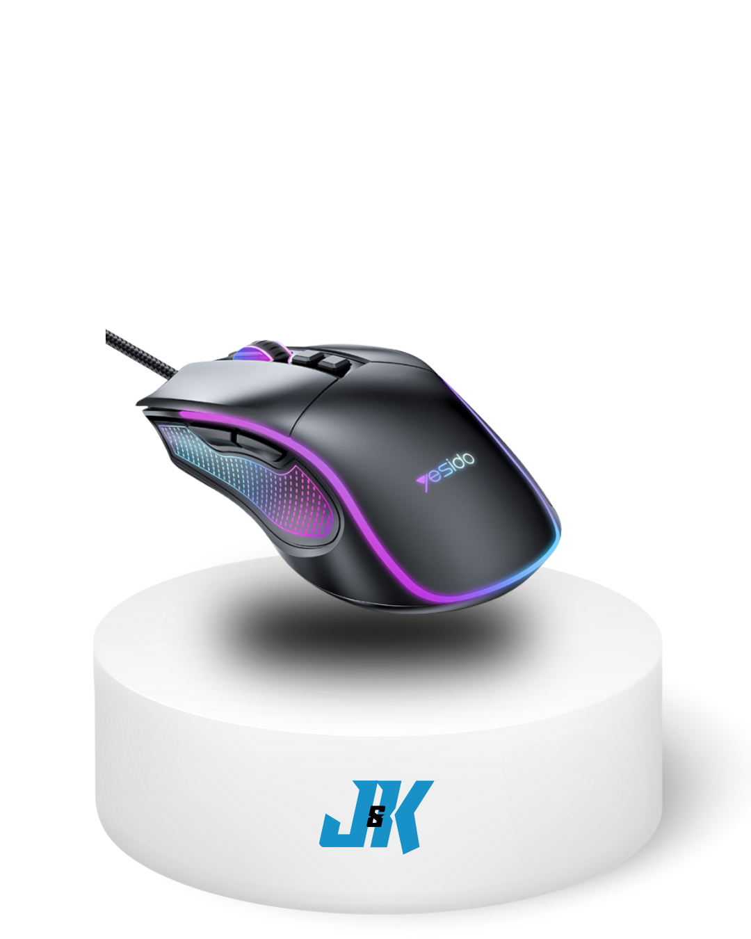 KB20 Max 7200DPI RGB Gaming Mouse USB Wired - JK Electronics