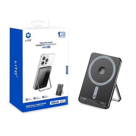 Lito Magnetic Power Bank 5000mAh - JK Electronics