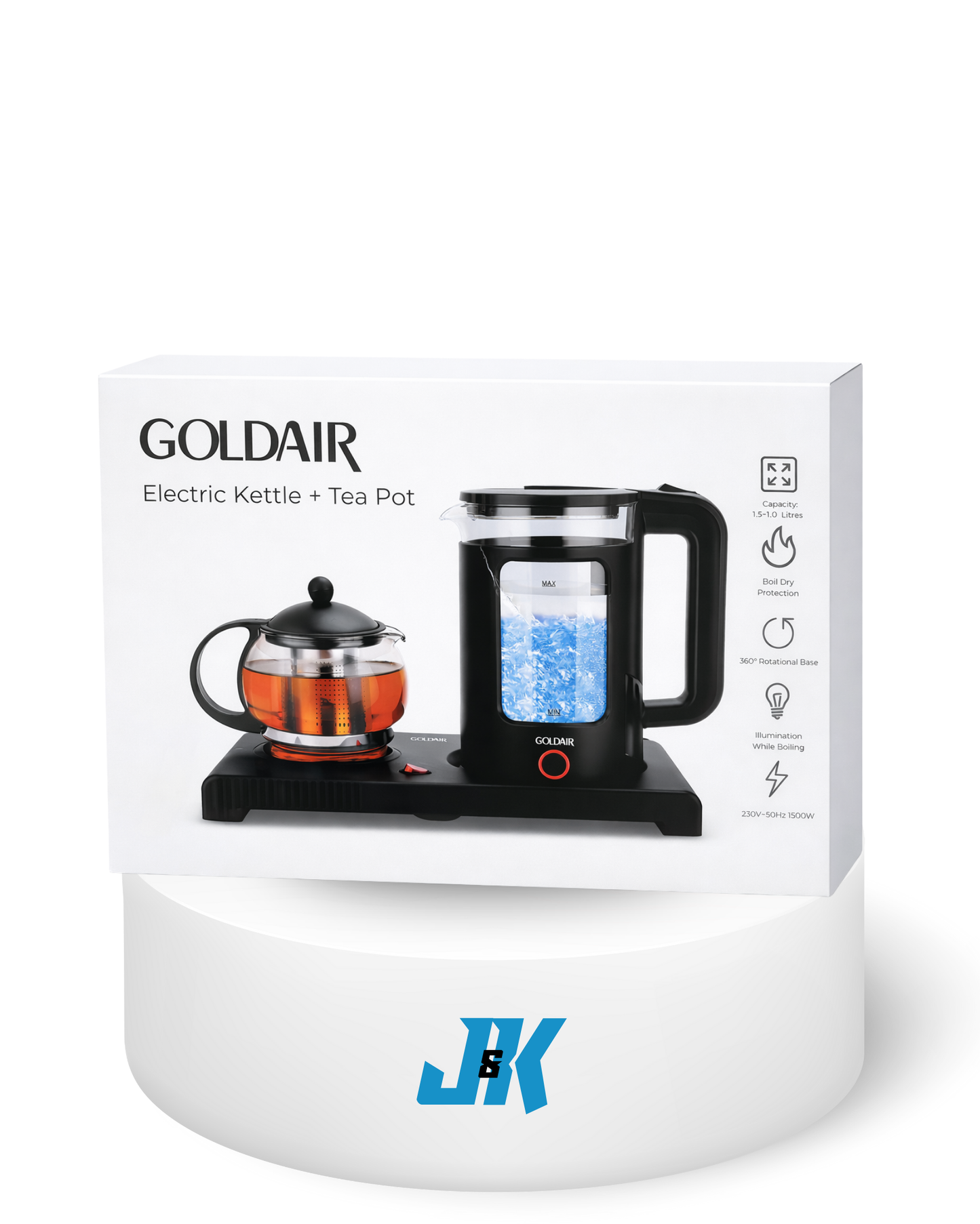 Goldair Electric Kettle 1.5L and Teapot Set 1L - JK Electronics