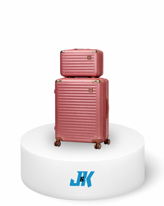 2-Piece Hardshell Luggage Set Rose Gold Size Small - JK Electronics