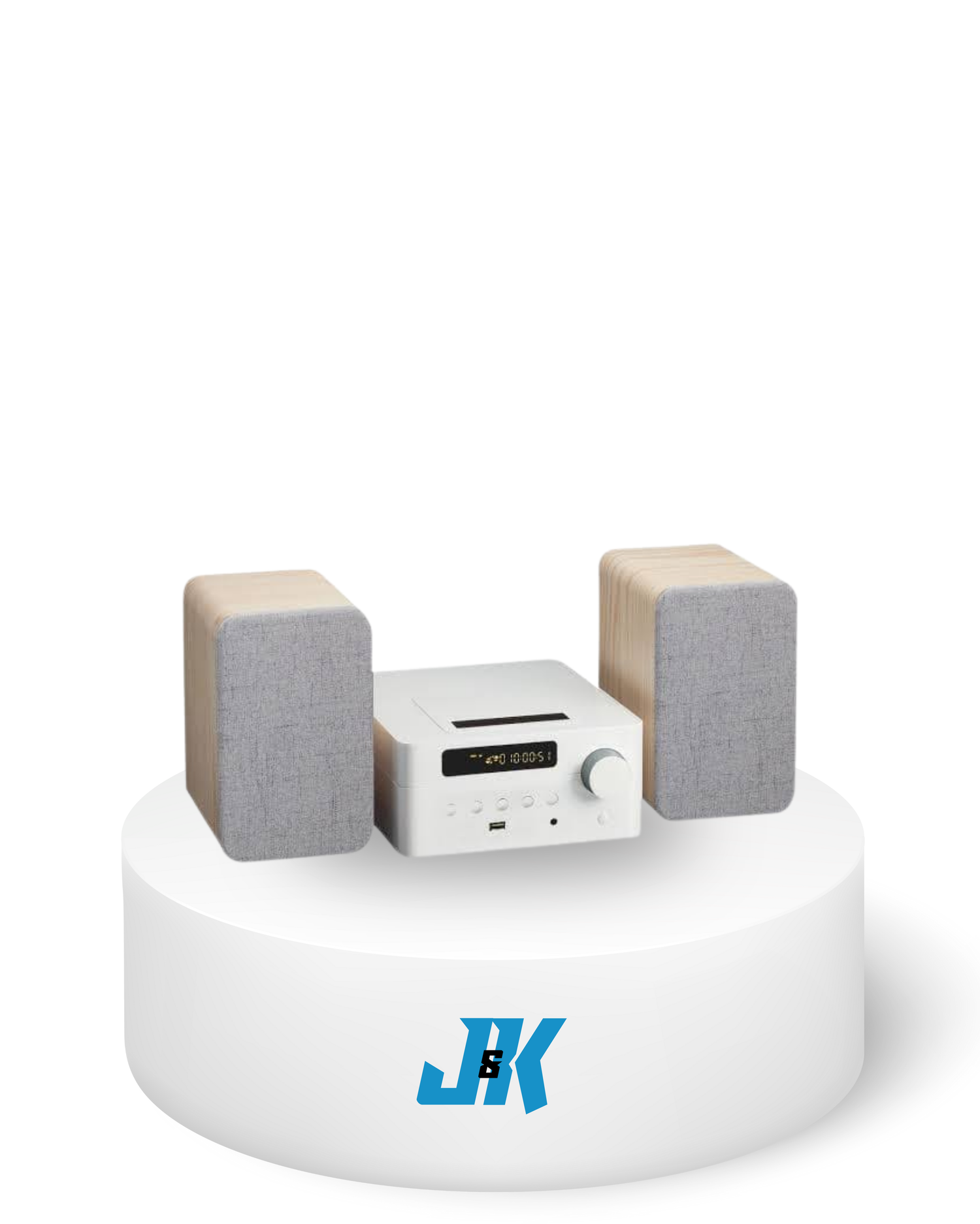 Mini Hi-Fi System with Bookshelf Speakers - JK Electronics