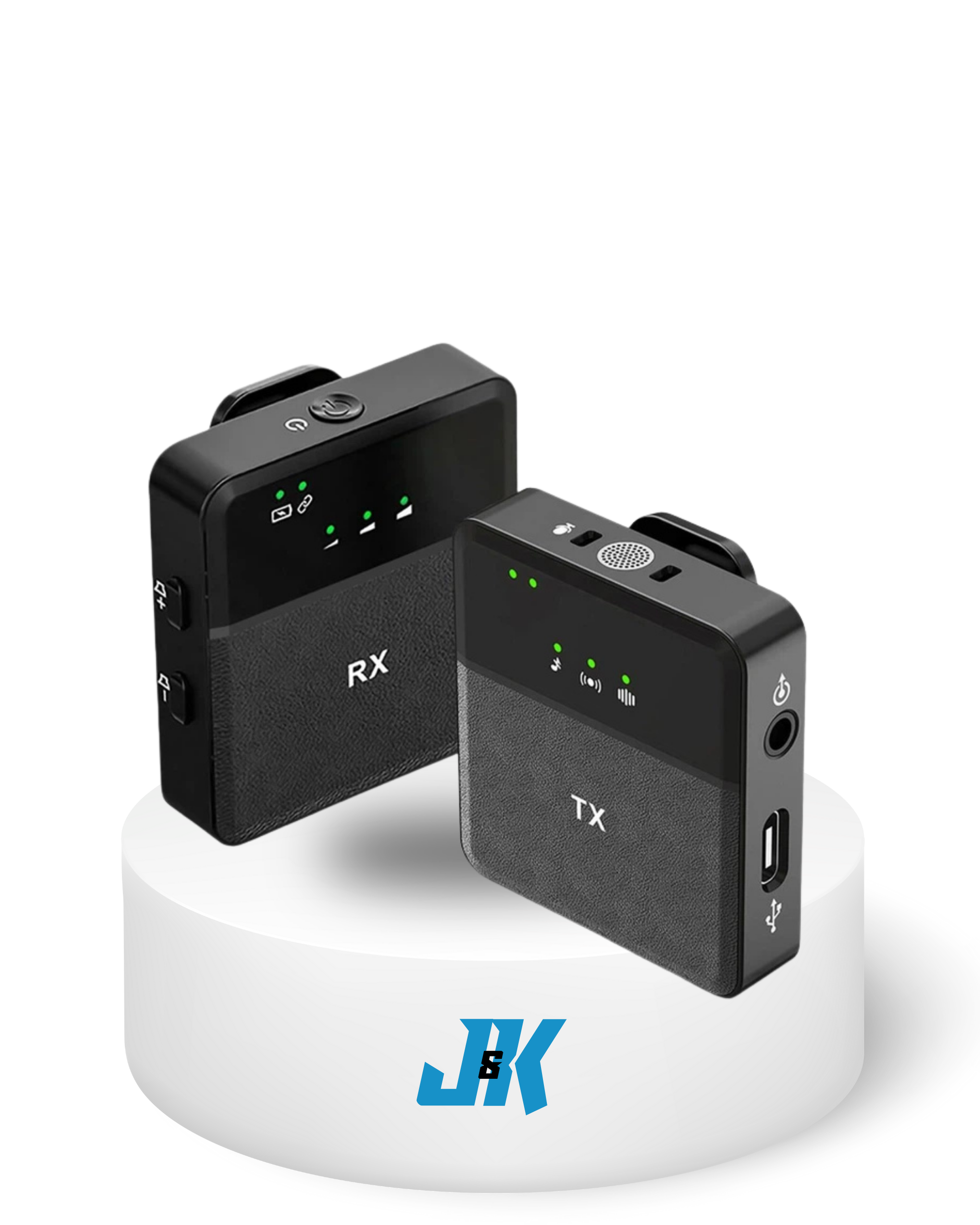 SX9 Wireless Clip Microphone Dual Mic - JK Electronics