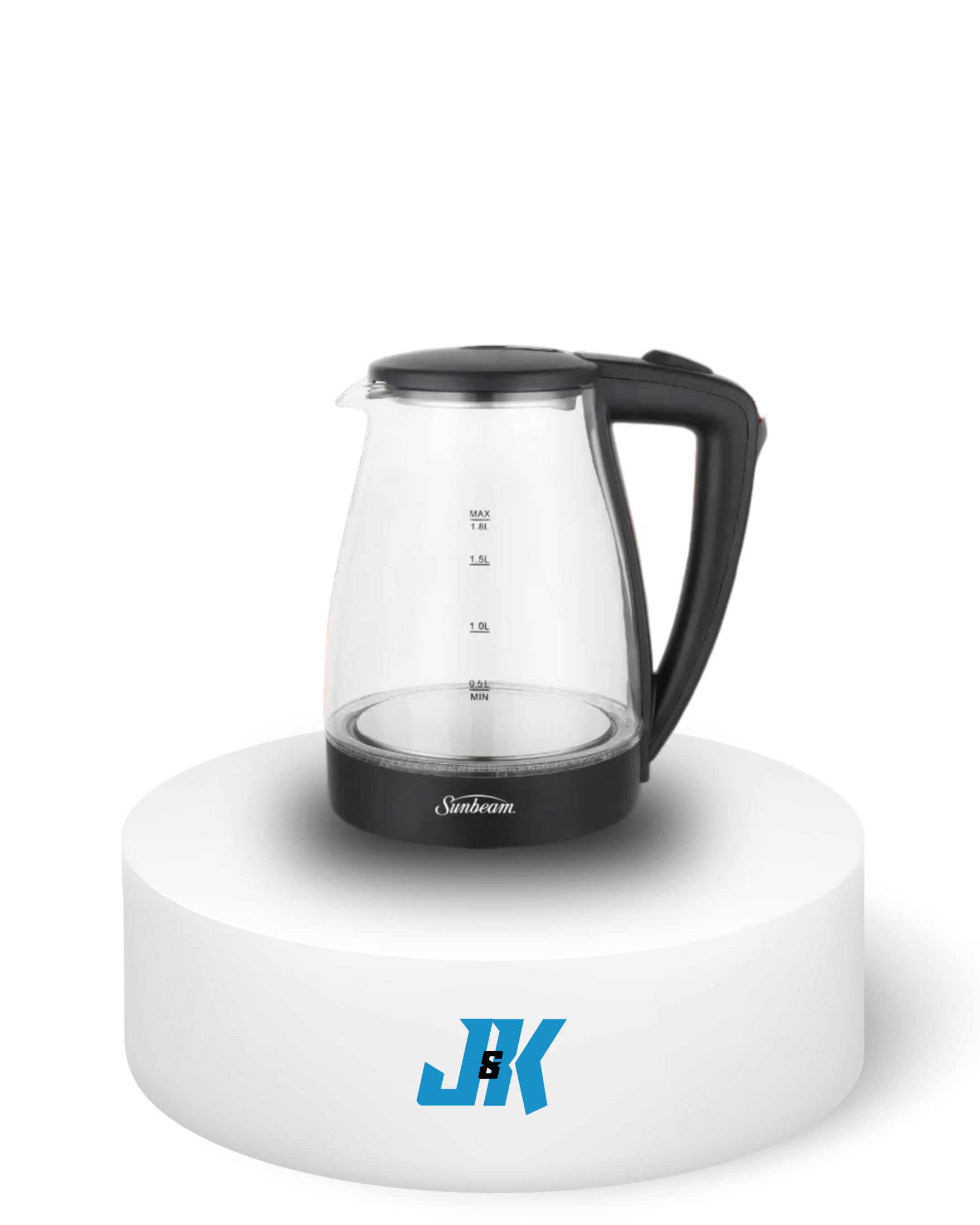 Sunbeam 1.8L Glass Kettle - JK Electronics