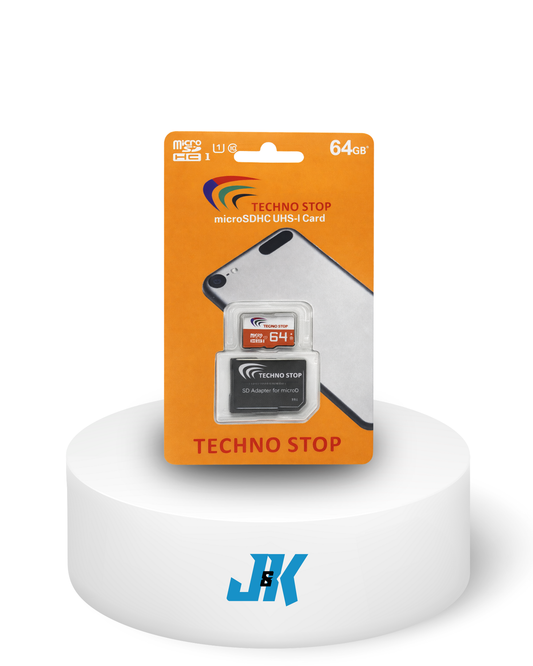 Techno Stop 64GB MicroSDHC UHS-I Card - JK Electronics